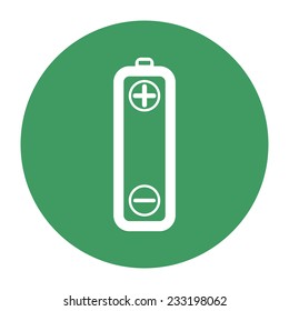 The vector battery icons on white background