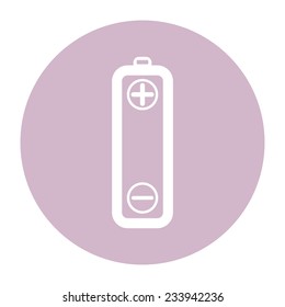 The vector battery icons on white background