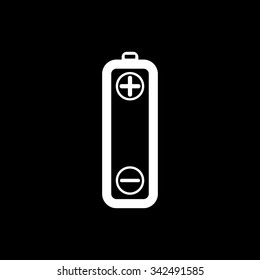The vector battery icons on white background