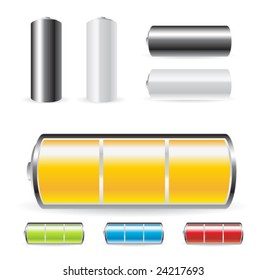Vector battery illustration