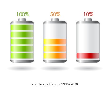 Vector battery illustrations