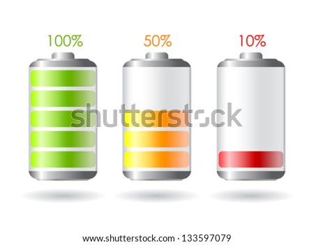 Vector battery illustrations