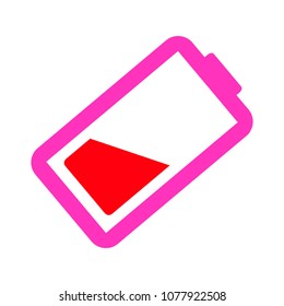 vector Battery low charging - power Battery illustration, electricity symbol - energy sign