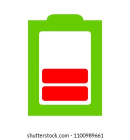 vector Battery low charging - power Battery illustration, electricity symbol - energy sign