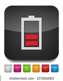 vector Battery low charging - power Battery illustration, electricity symbol - energy sign