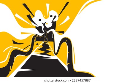 Diseño de fondo abstracto de cuerdas de batalla vectorial. Equipamiento deportivo para el ejercicio y el gimnasio