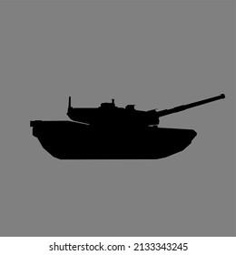 Vista lateral del tanque de batalla vectorial.