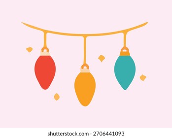 Vector baubles Design, Christmas Vector Flower Design