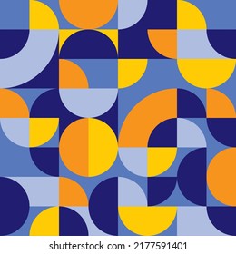 Vector bauhaus geometric abstract pattern