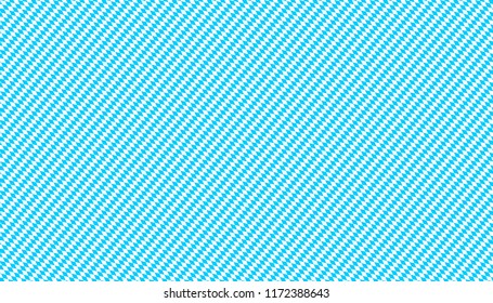 Vector Bavarian wallpaper. Seamless template for Oktoberfest traditional fabric, tablecloths and dirndl dresses. Blue and white diagonal diamonds. Checkered lozenge pattern. Endless geometric texture.