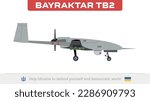 Vector Bayraktar TB2, Turkish UAV, Drone Warfare, Russo-Ukrainian War, Military Drones, Baykar, Armed Drone, Modern Warfare