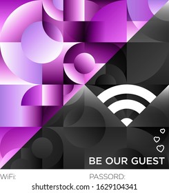 Vector Be Our Guest WiFi Board For Use In Public Spaces