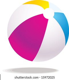 vector beach ball illustration