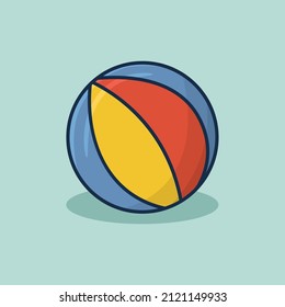 Vector beach ball illustration