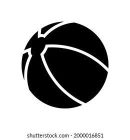 vector beach ball isolated on white background