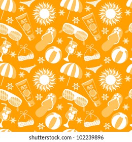 Vector beach pattern for summer