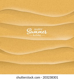 Vector beach sand background. Summer illustration.