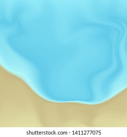 Vector Beach Sand and Water Abstract Painting Background