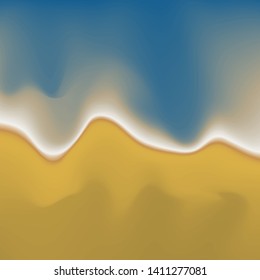 Vector Beach Sand and Water Abstract Painting Background