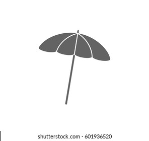 Vector Beach Umbrella. Umbrella Icon. Beach Icon. 