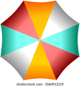 Paraguas de playa vectorial para sombra 