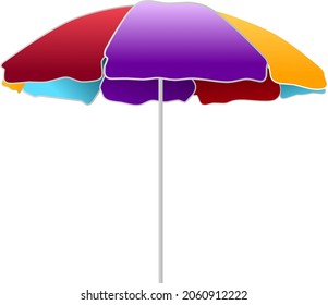 Vector beach umbrella for shade 