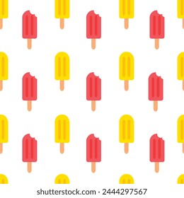 Vector beach umbrellas and ice cream decorative frame template on blue background. Web layout banners design. Poster signboard, greeting card. Summer and freshness  vacation concept creative design. 