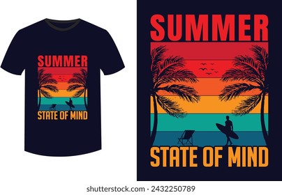 Vector Beach vintage summer Tshirt design,sea beach
