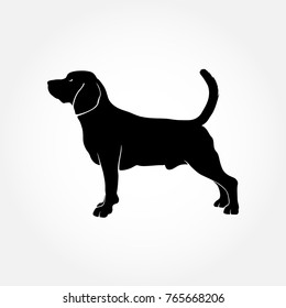 Vector Beagle Dog Silhouette. I realy hope you’ll enjoy this dog silhouette.