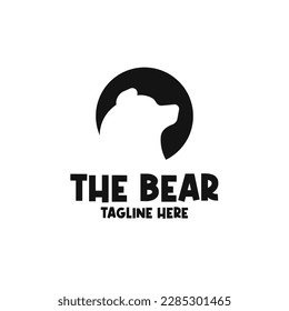 Vector bear animal logo design concept illustration idea