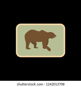 Vector bear badge