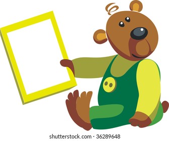 Vector. Bear color 05. More Cartoons see in portfolio
