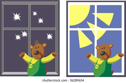 Vector. Bear color 07. More Cartoons see in portfolio