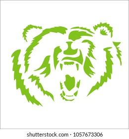 A vector of a bear head