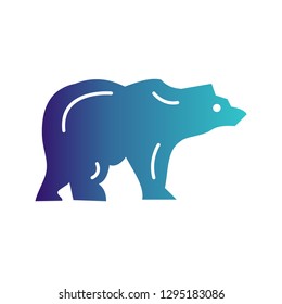 Vector bear icon
