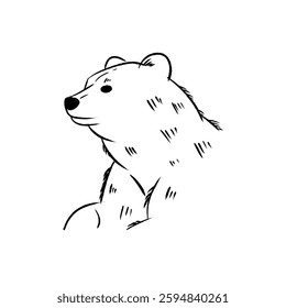  Vector Bear Line Art – Minimalist Wildlife Outline Drawing