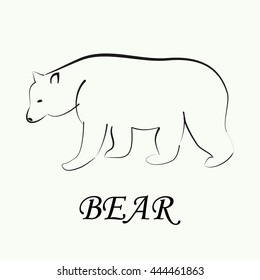 Vector of bear logo symbol or icon