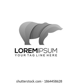 vector of bear logo template