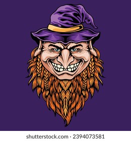 Vektorbelag-Mann Haloween-Illustrationsdesign