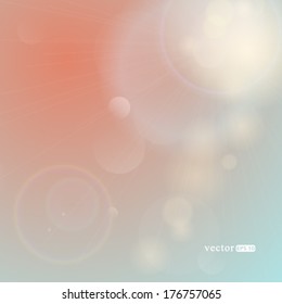 Vector beautiful abstract background with dreamy soft faded colors.