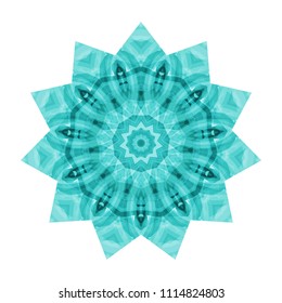 Vector beautiful abstract blue ornament decorative element