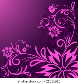 fondo floral abstracto vectorial