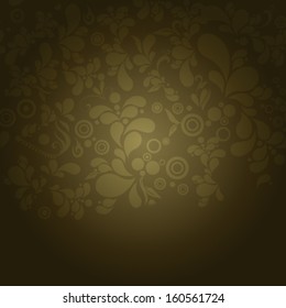 Vector beautiful abstract retro grunge vintage floral background illustration