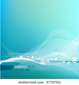 vector beautiful aquatic summer background