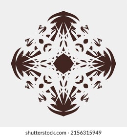 vector de hermosos y atractivos motivos simétricos creativos de mandala para decoración o marco