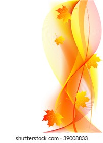 vector de hermosa tarjeta de otoño