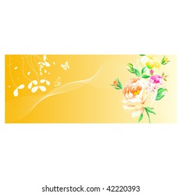 Vector of Beautiful background for designs
