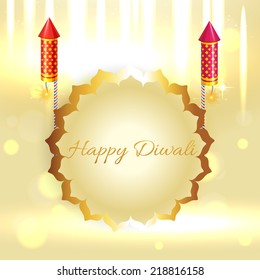 Vector hermoso fondo de diwali con galletas