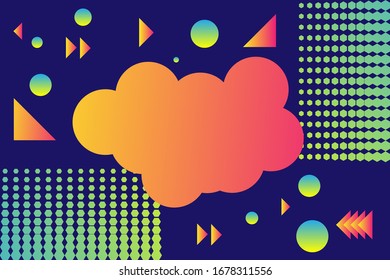 Vector Beautiful background with pop art design