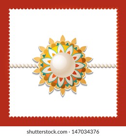 Vector Beautiful background of rakhi on rakshabandhan
